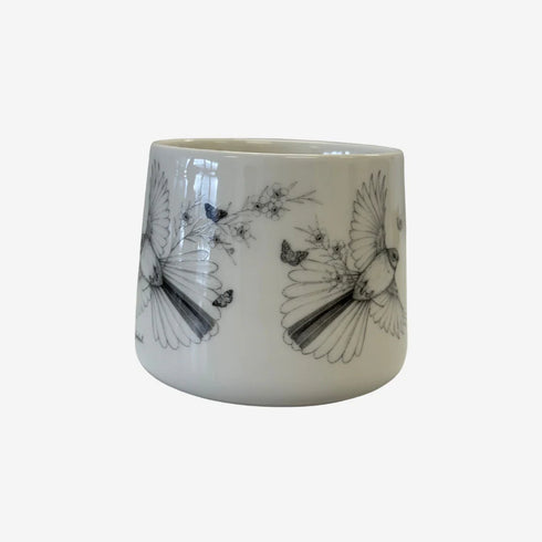 Mug - Fly With Me Piwaiwaka / Fantail-Katy Hayward-Matakana Pharmacy
