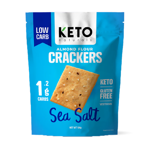 Image of KETO Almond Flour Crackers Sea Salt 64g