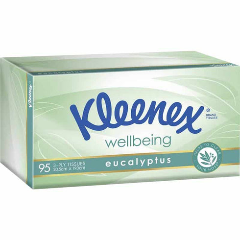 Kleenex Facial Tissues Extra Care Eucalyptus 95 Pack-Kleenex-Matakana Pharmacy