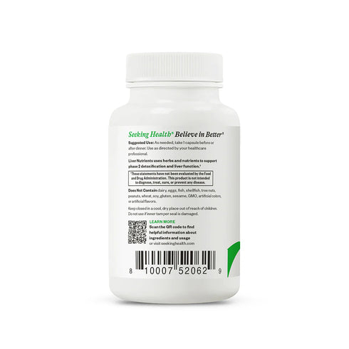 Liver Nutrients 60 Capsules-Seeking Health-Matakana Pharmacy