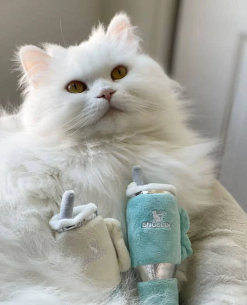 Snuggly Cup 3-Pack Organic Catnip Toys (Teal, Ivory, Blush)-Haute Diggity Dog-Matakana Pharmacy