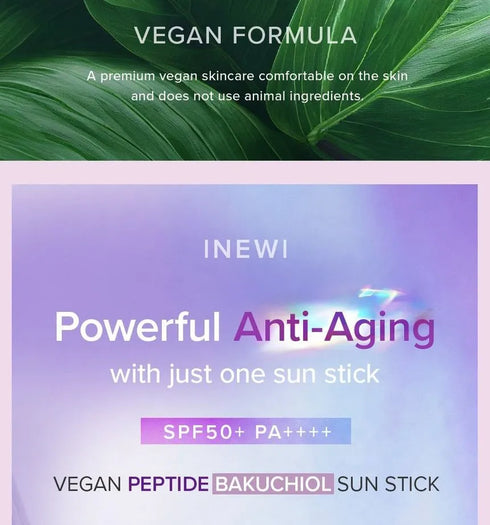 Vegan Peptide Bakuchiol Sun Stick SPF50+ 18g-Mary&May-Matakana Pharmacy