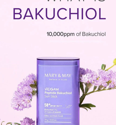 Vegan Peptide Bakuchiol Sun Stick SPF50+ 18g-Mary&May-Matakana Pharmacy