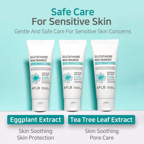 Glutathione Niacinamide Facial Cleanser 80ml-APLB-Matakana Pharmacy