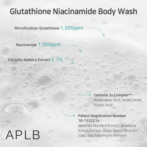 Glutathione Niacinamide Body Wash 300ml-APLB-Matakana Pharmacy