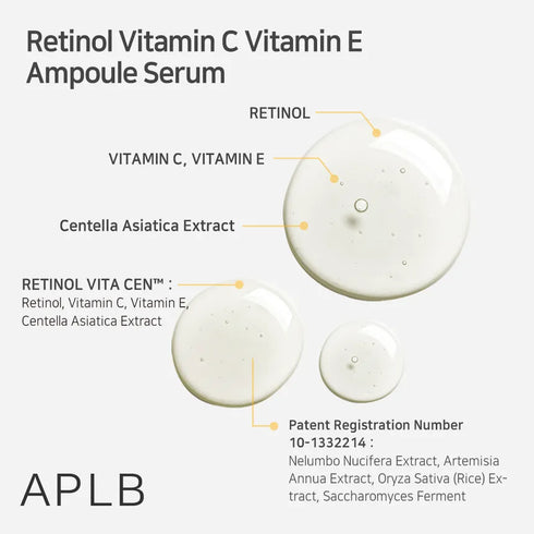 Retinol Vitamin C Vitamin E Ampoule Serum 40ml-APLB-Matakana Pharmacy