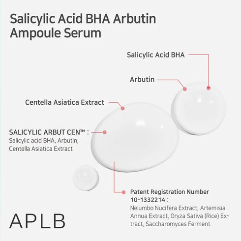 Salicylic Acid BHA Arbutin Ampoule Serum 40ml-APLB-Matakana Pharmacy