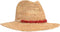 Ladies Hat Rusty Natural with a string of red decorative beads around it