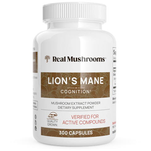 Lion's Mane Extract 300 Capsules-Real Mushrooms-Matakana Pharmacy