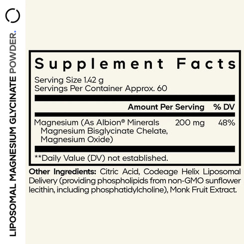 Liposomal Magnesium Glycinate Powder 85g-CODEAGE-Matakana Pharmacy