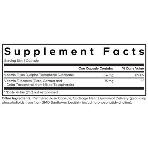 Liposomal Vitamin E+ 90 capsules-CODEAGE-Matakana Pharmacy