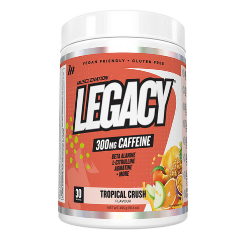 Legacy Pre Workout Tropical Crush 465g-MuscleNation-Matakana Pharmacy