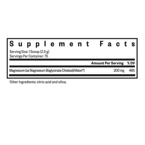 Magnesium Glycinate Powder 187g-Seeking Health-Matakana Pharmacy
