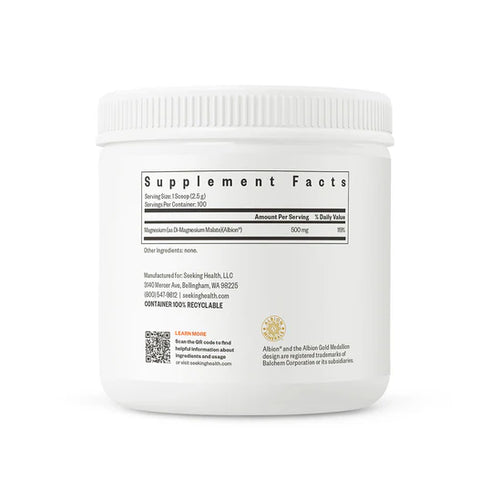 Magnesium Malate Powder 250g-Seeking Health-Matakana Pharmacy