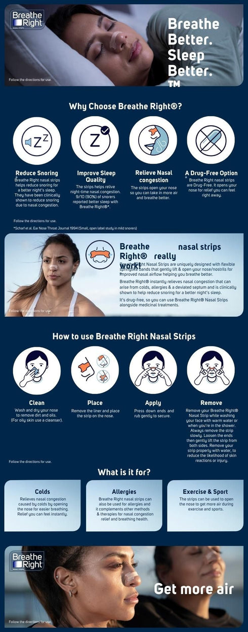 Nasal Strip Tan Large 30s-Breathe Right-Matakana Pharmacy