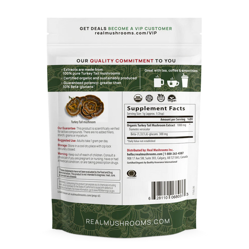 Turkey Tail Extract Powder 45g-Real Mushrooms-Matakana Pharmacy