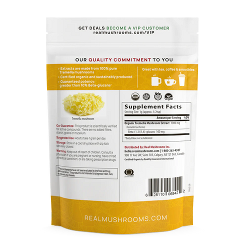 Tremella Extract Powder 60g-Real Mushrooms-Matakana Pharmacy