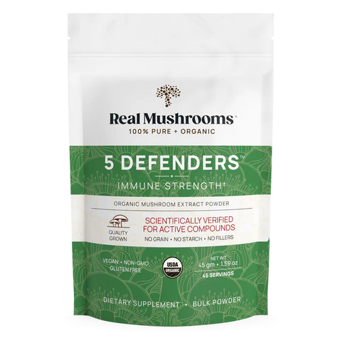 5 Defenders Powder 45g-Real Mushrooms-Matakana Pharmacy