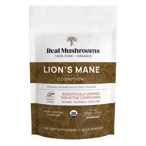 Lion's Mane Extract Powder 60g-Real Mushrooms-Matakana Pharmacy
