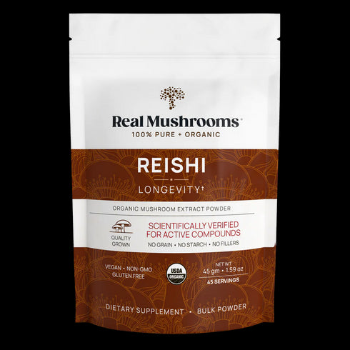 Reishi 415 Powder 45g-Real Mushrooms-Matakana Pharmacy