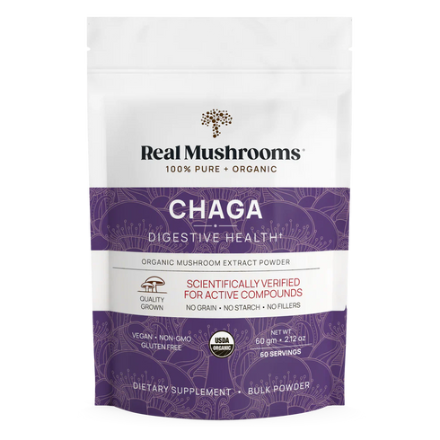 Chaga Extract Powder 60g-Real Mushrooms-Matakana Pharmacy