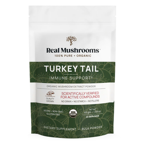 Turkey Tail Extract Powder 45g-Real Mushrooms-Matakana Pharmacy