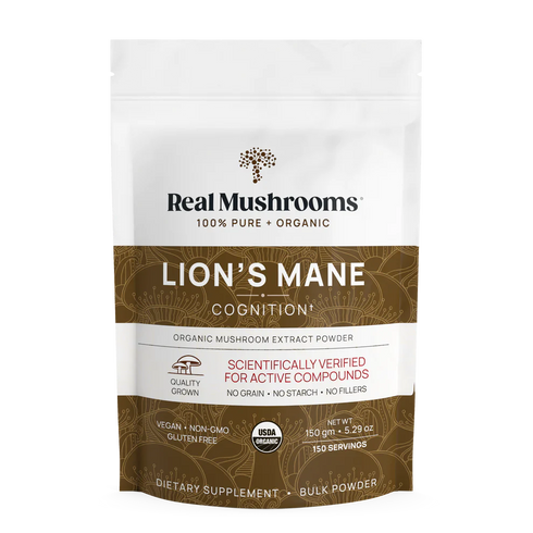 Lion's Mane Extract Powder 150g-Real Mushrooms-Matakana Pharmacy