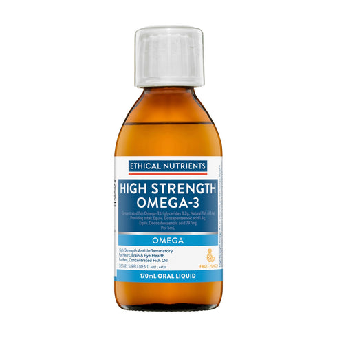 High Strength Omega-3 Fruit Punch 170ml Liquid-Matakana Pharmacy