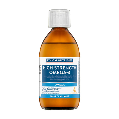 High Strength Omega-3 Fruit Punch 280ml Liquid-Matakana Pharmacy