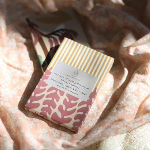 Contemporary Drawer Sachet Lemongrass, Ginger and Clary Sage-Manuka House NZ-Matakana Pharmacy