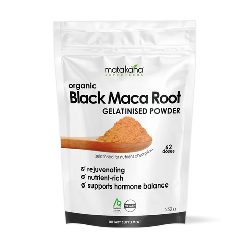 Image of Black Maca Root Organic Gelatinised Powder 250g