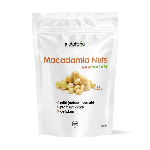 Image of Macadamia Nuts Raw Natural Mild Wasabi 250g