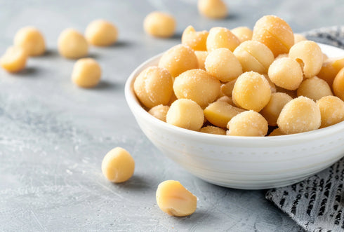 Macadamia Nuts Dry Roasted Salted Single Source 11.34kg-Matakana Superfoods-Matakana Pharmacy