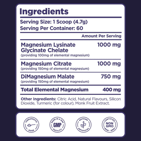 Magnesium Powder Mango-Pineapple 270g-Biosphere Nutrition-Matakana Pharmacy