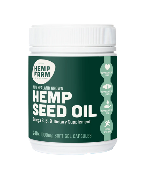 Hemp Seed Oil 240 Capsules-Hemp Farm-Matakana Pharmacy