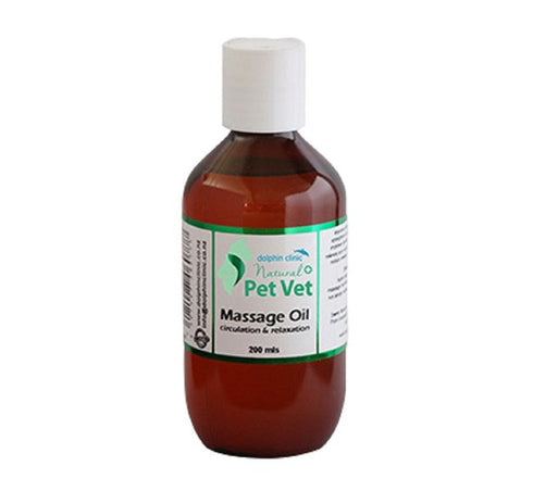 Pet Vet Massage Oil 200ml, front of the pack