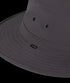 Close up image of logo tab on Men Mid Brim Hat SurfSide Slate M/L