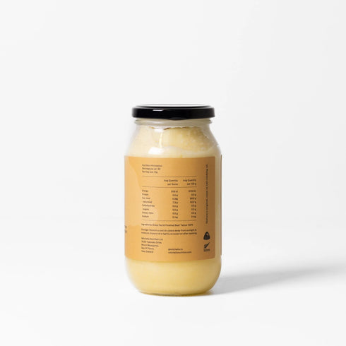Image of back of jar of Beef Tallow