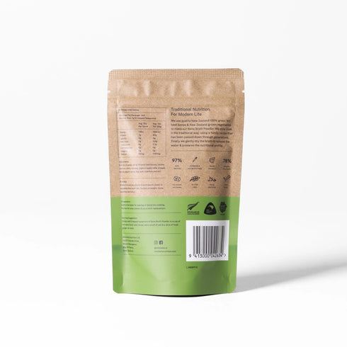 Image of Bone Broth Powder 100g back of packet