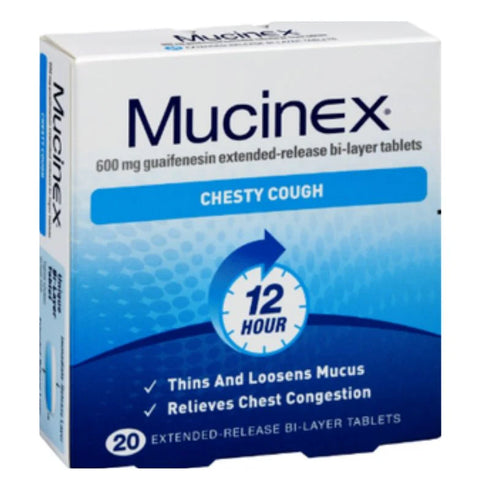 Image of Mucinex 600mg Tabs 20s
