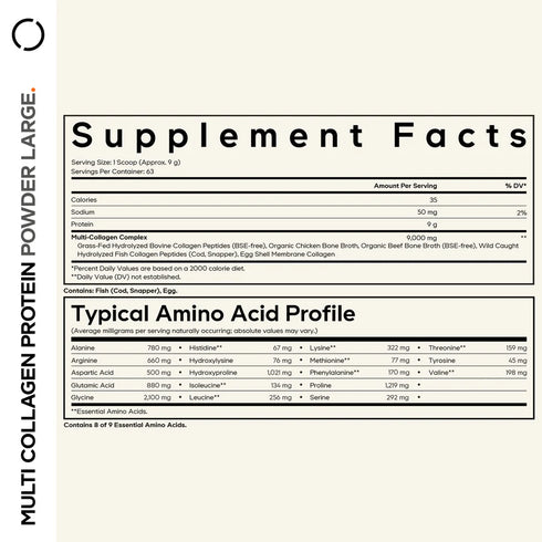 Multi Collagen Peptides Powder 567g-CODEAGE-Matakana Pharmacy