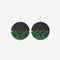 Earrings Split Taniko I Green Clear-Nichola-Matakana Pharmacy
