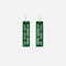 Earrings - Whakarare Green Solid Small-Nichola-Matakana Pharmacy
