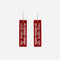 Earrings - Whakarare Red Solid Large-Nichola-Matakana Pharmacy