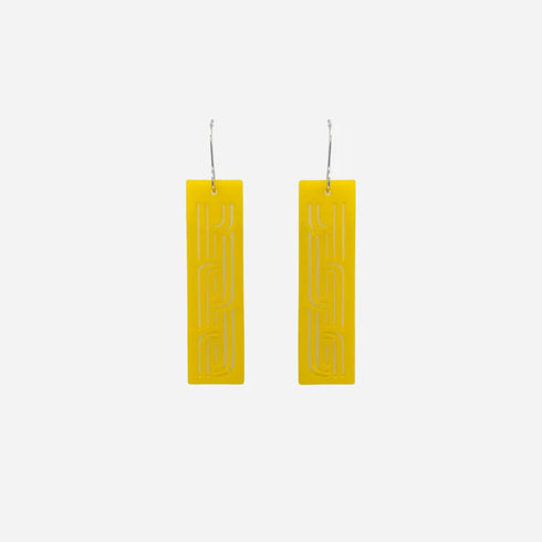 Earrings Whakarare Yellow Solid Small-Nichola-Matakana Pharmacy