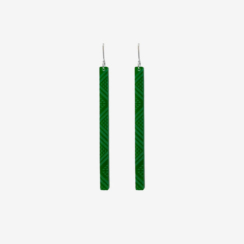 Earrings Taniko II Green Clear-Nichola-Matakana Pharmacy
