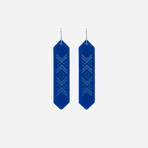 Earrings Taniko Blue Solid-Nichola-Matakana Pharmacy