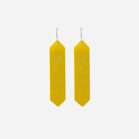 Earrings Taniko Yellow Solid-Nichola-Matakana Pharmacy