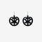 Earrings Mangopare Black Small-Nichola-Matakana Pharmacy