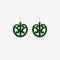 Earrings Mangopare Green Clear Small-Nichola-Matakana Pharmacy